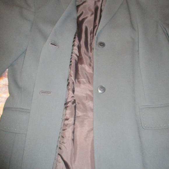 CALVIN KLEIN 100% WOOL CHARCOAL GREY BLAZER/JACKET - Picture 5 of 8